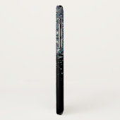 ブラックグリッタースパーガーリークルパーソナライズされた名 Case-Mate iPhoneケース (裏面/左)