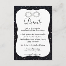 ブラックグリッターダイヤモンドインフィニティ結婚ズ詳細