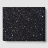 ブラックグリッターダイヤモンドハートゲストブック ゲストブック (裏面)