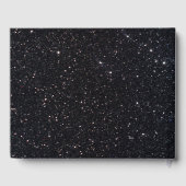 ブラックグリッターダイヤモンドハートゲストブック ゲストブック (裏面)