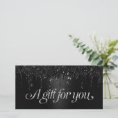 ブラックグリッタードリップサロンおよびスパギフト券 (スタンド正面)