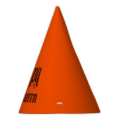 ブラックグリッターハッピーハローウィン パーティーハット (右)