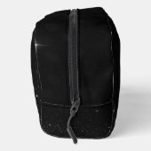 ブラックグリッタープリントカットシュートートバッグとイニシャル ドップキット (右)