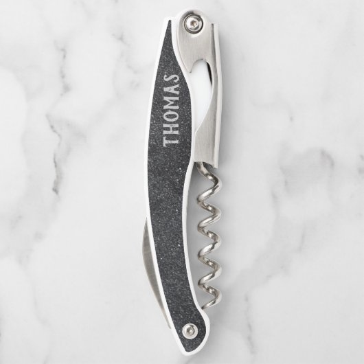 ブラックグリッターホワイトスパークス ソムリエナイフ (裏面)