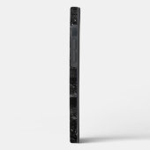 ブラックグリッターモダンきらめくパーソナライズされた名 Case-Mate iPhoneケース (裏面 / 左)
