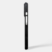ブラックグリッターモノグラム Case-Mate iPhoneケース (裏面 / 左)