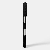 ブラックグリッターモノグラム Case-Mate iPhoneケース (裏面 / 右)