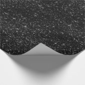 ブラックグリッターラッピング紙 ラッピングペーパー (角)