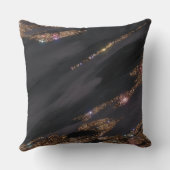 ブラックグリッター枕 クッション (裏面)