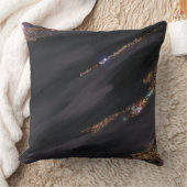 ブラックグリッター枕 クッション (ブランケット)