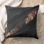 ブラックグリッター枕 クッション (ブランケット)