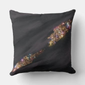 ブラックグリッター枕 クッション (裏面)