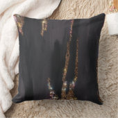 ブラックグリッター枕 クッション (ブランケット)