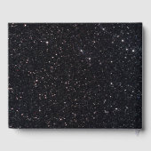 ブラックグリッター金ゴールドインフィニティゲストブック ゲストブック (裏面)