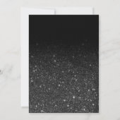 ブラックグリッター金ゴールドビジネス企業のクリスマス 招待状 (裏面)