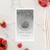 ブラックグリッター&シルバースウィート16 モノグラムの (インサイチュ)