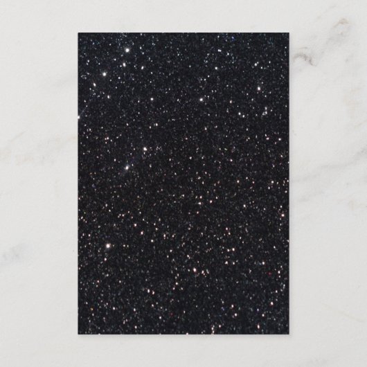 ブラックグリッター ダイヤモンドハート 安全対策 エンクロージャーカード (裏面)