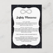 ブラックグリッター ダイヤモンド インフィニティ セーフティー メジャーズ エンクロージャーカード (正面)