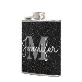 ブラックグリッター フラスク (左)