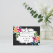 ブラックグリッター&フローラレインボーローズブーケミール エンクロージャーカード (スタンド正面)