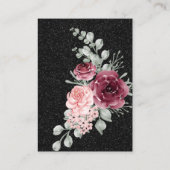 ブラックグリッター&フローラレインボーローズブーケミール エンクロージャーカード (裏面)