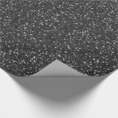 ブラックグリッター ラッピングペーパー (角)