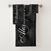 ブラックグリッターanfグリッター バスタオルセット (インサイチュ)