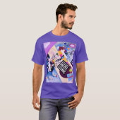 ブラックグリッド – Kandinsky Tシャツ (正面フル)