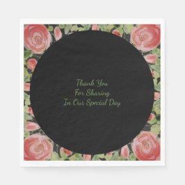 ブラックグリーンとブルゴーニュ スタンダードランチョンナプキン