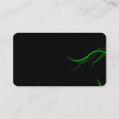 ブラックグリーンクラシカルプレーンエレガントプロフェッショナル 名刺 (裏面)