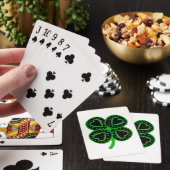 ブラックグリーンクローバーハートセントパテ遊ィWBのC トランプ (インサイチュ)