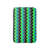 ブラックグリーングラデーションシボロン小風呂マット バスマット (正面縦)