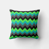 ブラックグリーンシェフグラデーションロン装飾用クッション クッション (裏面)