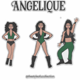 ブラックグリーンダンサー#2 シール