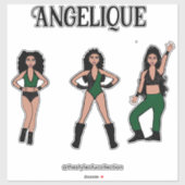 ブラックグリーンダンサー#2 シール (シート)