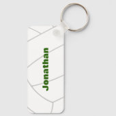 ブラックグリーンバレーボール部チームギフト キーホルダー (裏面)