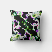 ブラックグリーンパープル抽象芸術宇宙フラワーデザイン