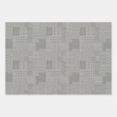 ブラックグリーンモダン親愛〔雄ジカの〕枝角モノグラムの ラッピングペーパーシート (正面2)