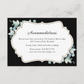 ブラックグリーンリーユーカリプツスホテルアコモデーションカード エンクロージャーカード (正面)