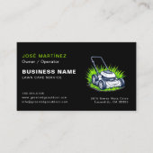 ブラックグリーン気にロン&サービスプロフェッショナル 名刺 (正面)