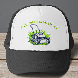 ブラックグリーン気にローンとサービスプロフェッショナル キャップ