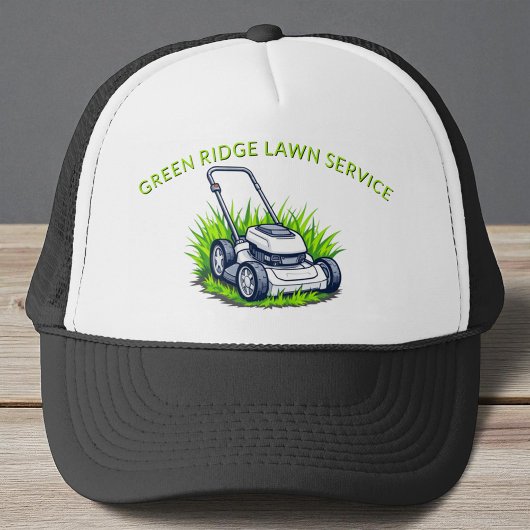 ブラックグリーン気にローンとサービスプロフェッショナル キャップ