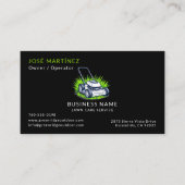 ブラックグリーン気にローンとサービスプロフェッショナル 名刺 (正面)