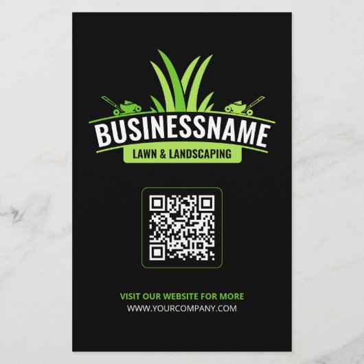 ブラックグリーン芝生気に造園モウィングローンケア チラシ (裏面)