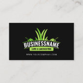 ブラックグリーン芝生気に造園モウィングローンケア 名刺 (裏面)