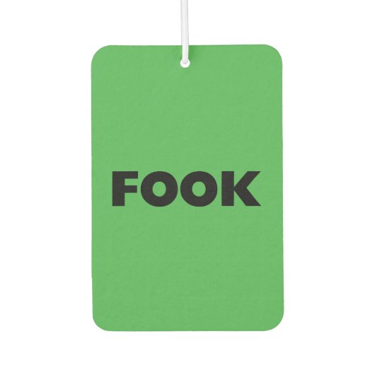 ブラックグリーン車の空気清浄剤をフォック カーエアーフレッシュナー (正面)