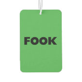 ブラックグリーン車の空気清浄剤をフォック カーエアーフレッシュナー (裏面)