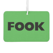 ブラックグリーン車の空気清浄剤をフォック カーエアーフレッシュナー (裏面)