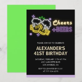 ブラックグリーン ビール 41歳の誕生日 招待状