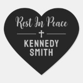 ブラックグレイクロスレストイン平安 ハートシール (正面)